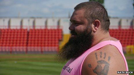 A side profile of Robert Oberst