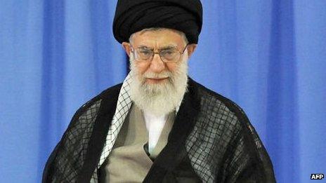 Iranian supreme leader Ayatollah Ali Khamenei on 3 August, 2013.