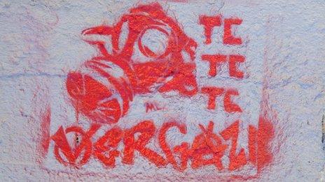 Graffiti in Gezi Park - 'So, spray us'