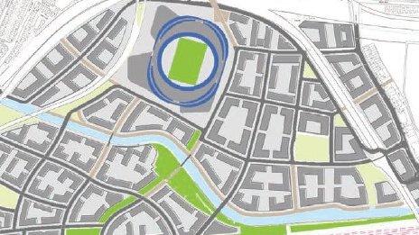 Old Oak proposal option including sports stadium