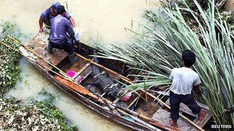 China: Floods 'wash crocodiles loose' from farms - BBC News