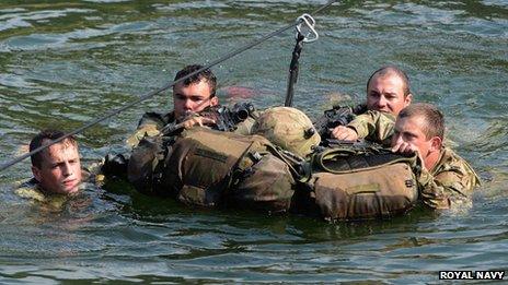 Cougar 13 Royal Marines commando training in Albania - BBC News