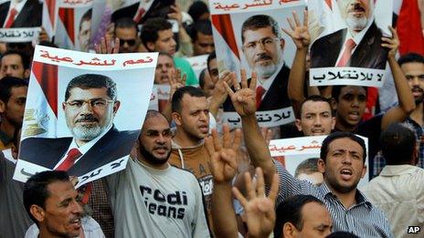 Morsi supporters in Cairo (19/08/13)