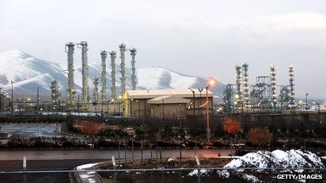 A general view of Iran's water facility at Arak