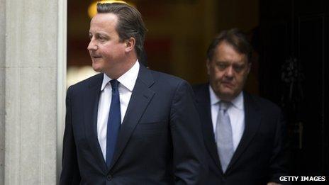 David Cameron leaves Downing Street after Syria discussions