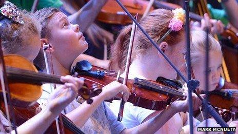 Liverpool schoolchildren star at BBC Proms - BBC News