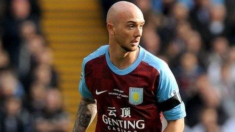 Aston Villa midfielder Stephen Ireland