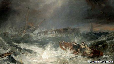 Grace Darling by J.W. Carmichael (figures attributed to H.P. Parker)