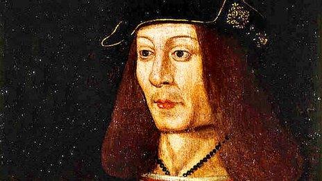 King James IV died at Flodden on 9 September 1513
