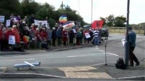 Protest Aberporth