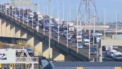 bbc travel news dartford crossing