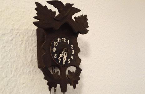 The cuckoo clock in Arno Sonntag's flat