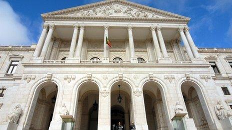 The Portuguese parliament building