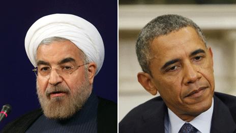 Hassan Rouhani and Barack Obama