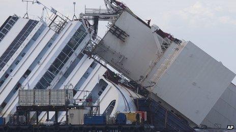 Costa Concordia, 16 September 2013