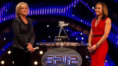 Sue Barker and Jessica Ennis-Hill