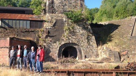 Brymbo Heritage Group at the Number 1 Furnace