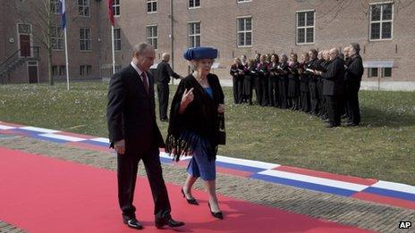 President Putin with Queen Beatrix (April 2013)