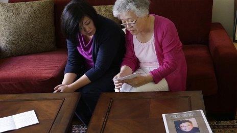 Terri Chung, left, and her mother, Myunghee Bae. Aug 2013