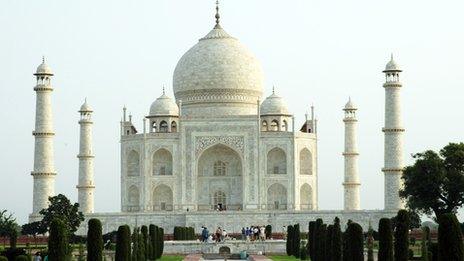 The Taj Mahal, one of the most iconic buildings in India and the world