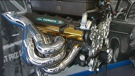 A Cosworth engine