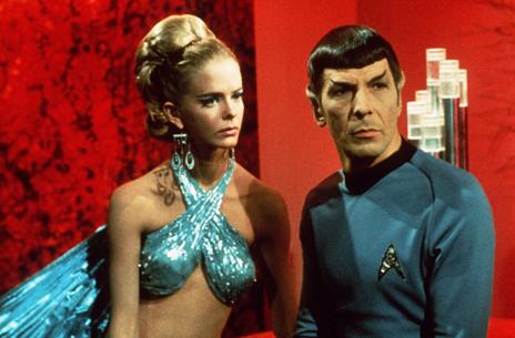 Mr Spock and female companion in Star Trek