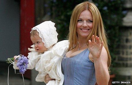 Geri Halliwell with daughter Bluebell Madonna