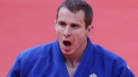 Euan Burton reacts after losing his contest at London 2012
