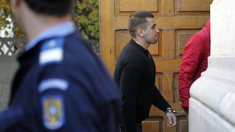 Alexandru Bitu arriving in court