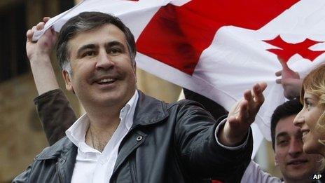 Georgian President Mikhail Saakashvili (April 2013)