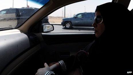 Saudi woman passenger