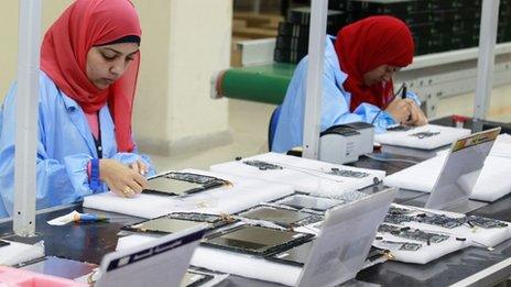 Assembling Egypt's tablet computer, May 2013