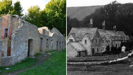 Then and now Tyneham pictures