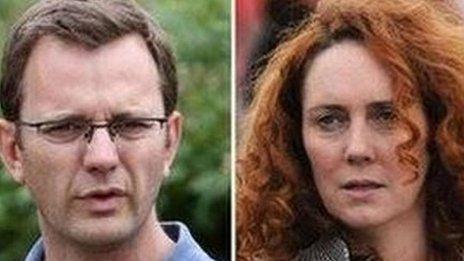 Andy Coulson and Rebekah Brooks