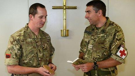 WW2 'bible' sees military service in Afghanistan after 70 years - BBC News