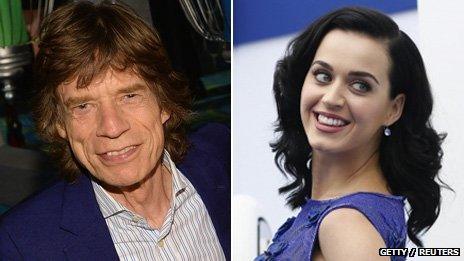 Mick Jagger denies claim 'he hit on' Katy Perry - BBC News