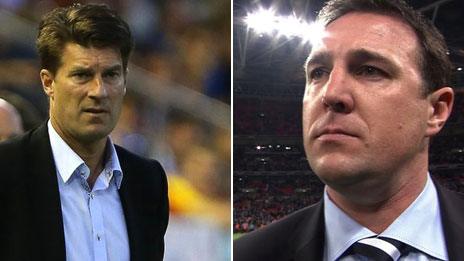 Michael Laudrup a Malky Mackay