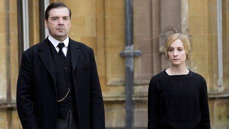 Joanne Froggatt with Brendan Coyle in Downton Abbey