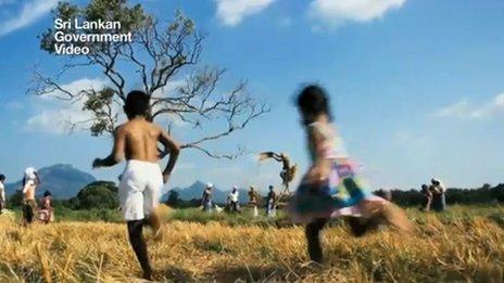 A still from a Sri Lankan government promotional video