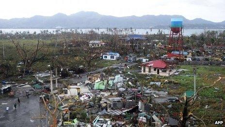View of devastation in the city of Tacloban - 9 November