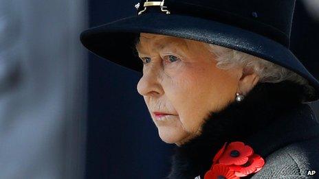 The Queen at the Cenotaph