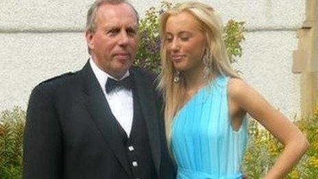 Dennis Robertson and his daughter Caroline