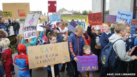 Children protesting