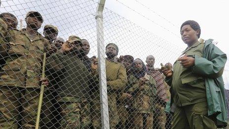 M23 fighters in Uganda