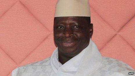 Gambia's President Yahya Jammeh (file image)