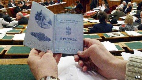 Hungarian passport - file pic