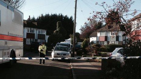 Murder investigation at Audley Drive