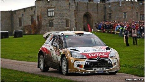 Wales Rally GB care at Chirk Castle