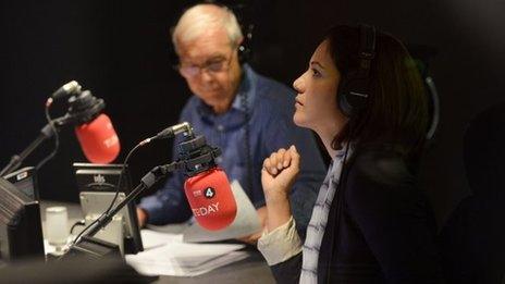 John Humphrys and Mishal Husain on the Today programme