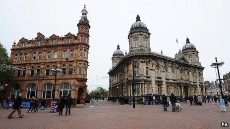 The Maritime Museum (right) in Hull